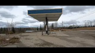 Abandoned gas station and logging camp British Columbia
