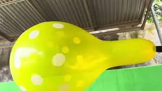 ASMR polka dot balloon rocket color part 2