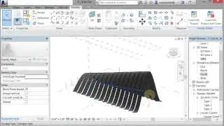 Revit ADAPTIVE COMPONENT LOUVER EXTRA APPLICATION