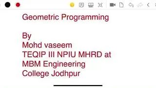 Geometric Programming