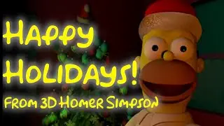 Happy Holidays from 3D Homer Simpson!