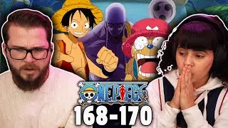 ONE PIECE Ep 168-170 REACTION | Battle Begins!