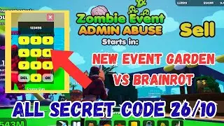 GARDEN VS BRAINROTS MAP FORTNITE CREATIVE by rvb ALL SECRET CODE ADMIN ABUSE ADMIN event Zombie