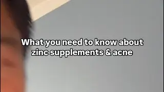 Zinc supplements & acne - What you NEED to know | Video description for more info
