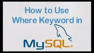 How to use Where Keyword in My SQL tutorial 2017