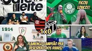 REAÇOES PALMEIRENSES COM O TITULO DO FLAMENGO 1x0 CEARA - FLAMENGO CAMPEAO