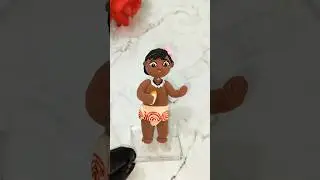 How to make Baby Moana with Clay🙍🏾❤️ #shorts