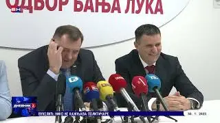Dodik prekinuo pres konferenciju da bi se javio Čoviću