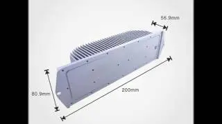 China heatsink supplier anodized extruded aluminum LED954