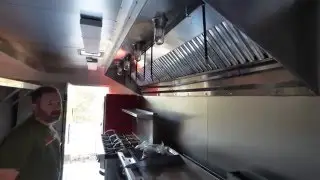 Commerical Grease Hood with Fire Suppression For Concession Trailer