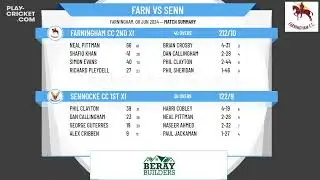 Farningham CC 2nd XI v Sennocke CC 1st XI