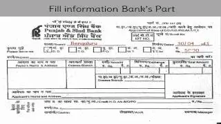 IN-How to fill DD Slip of Punjab and Sindh Bank