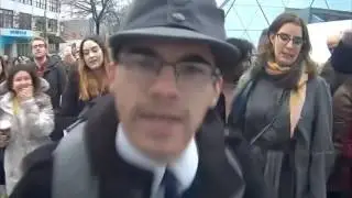 Shia Labeouf yells at Neo Nazi 'He Will Not Divide Us' FULL