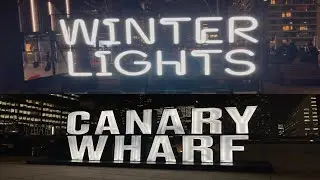 Canary Wharf winter light festival 2025 5-10pm until 1feb #foryou #vlog #viralvideo #fun #beutifull
