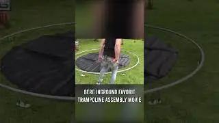 how to build the BERG Inground Favorit trampoline video FAST