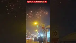 My Diwali 🎇 celebration in UK #studentuk #travel #ukdairies #uklife