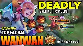 WANWAN BEST BUILD 2022 | TOP GLOBAL WANWAN GAMEPLAY | MOBILE LEGENDS ✓