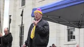 Steve Koob speaks at the Stand Up for Religious Freedom Rally