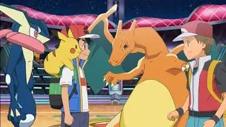 Ash Vs Red Full Battle in Hindi|Pikachu Vs Mega Charizard X |Full 6VS6 Battle | Red Vs Ash