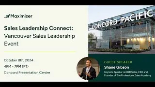Vancouver Sales Leader Event Intro