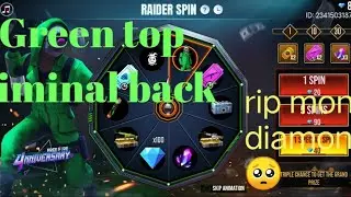 Green top criminal is back rip money & diamonds