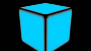 3d gradient cube spin
