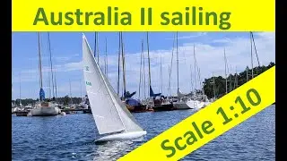 Australia II scale 1:10 sailing