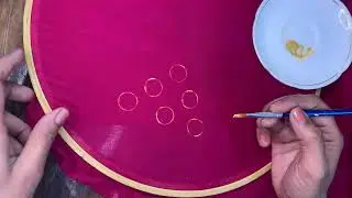 How to make polka dots||Easy trick to make Dora with acrylics 