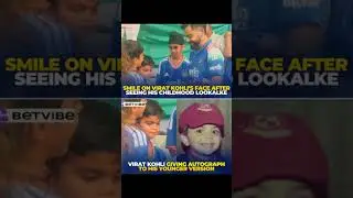 Virat Kohli ka Chhota Version? 😲 Lookalike Kid Gets Autograph from King Kohli! #shortvideo
