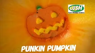 Lush Punkin Pumpkin Halloween 2020 bath bomb demo