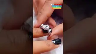Silver Couple hug rings😍 #shorts #viral #shortvideo