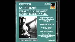 La bohème - 10.01.1951 (live) - Tebaldi, Lauri-Volpi, Gobbi, Neri, Santini