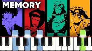 Memory (from Cowboy Bebop) Piano Tutorial &ndash; Easy/Medium
