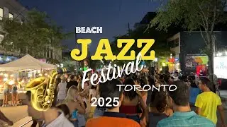 Toronto Beach Jazz Festival 🎷 2025 | Queen Street East Walk & Exploration 🇨🇦