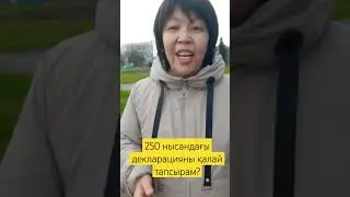 250 нысандағы декларация қалай тапсырым? #250 #декларациялау