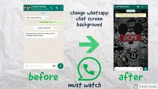 How to change whatsapp chat screen background wallpaper in any phone