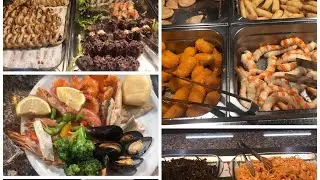 مطعم بوفيه صينى في إيطاليا 🇮🇹 ب15.90€لمحبي السيفود والسوشي والسمك🍣🦐🦞🦀🦀🦑#sushi #sifoud