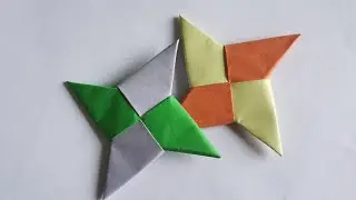 Origami Ninja Star: Easy 3-Minute Fold! Magic Paper Dart -Origami Fun Ninja Star Tutorial