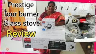 PRESTIGE  SCHOTT glass stove with German technology review || Advanced four burner gas stove