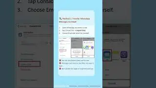 Transfer WhatsApp Messages to from iPhone to PC 💬 #whatsapp #transfer #message #pc #chat