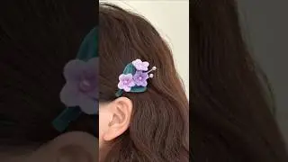 beautiful pipe cleaner hairclip#shorts