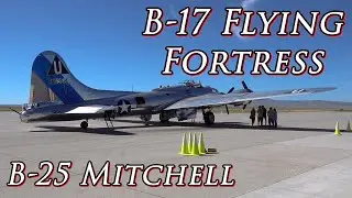 B-17 (13).  Day In The Life Of A Flying B17 And B25. Fans Enjoying The B-17 And B-25 On The Ramp.