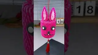 Bunny made from fruit net @DIY_911
