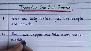 10 Lines Essay On Trees Are Our Best Friends #essay on Importance of trees #educational video
