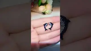 Women's Fashion Simple Dolphin Diamond Stud Earrings
