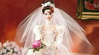 Разговоры о куклах: Romantic Rose Barbie 1995 (Porcelain Wedding Flower Collection)