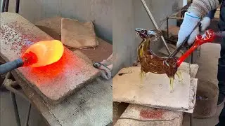 Crafting a Stunning Glass Goat | Exquisite Handcrafted Glass Art | Unique Gift Idea 2024 | Liulige