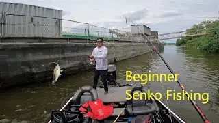 Teaching Jack how to Senko fish for suspended bass/Senko Smashfest!!