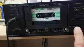 YAMAHA KX-300 converted to half track (MONO), wow-flutter short test.