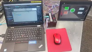 How to HIM NB Link PLC NX102 Ethernet  NB-Designer Sysmac Studio #omron #sysmac_studio #hmi_nb